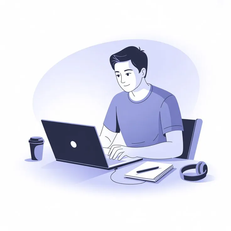 best Freelance Digital Marketer in Kannur working on a laptop to create SEO strategies, digital marketing campaigns, and online business growth solutions.